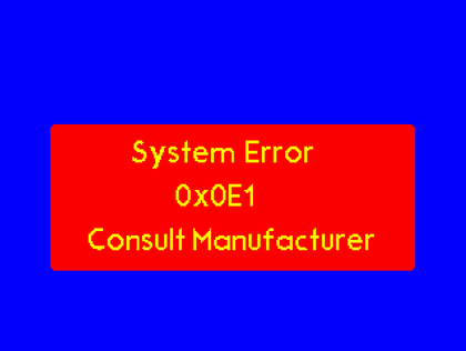 Syringe pump error message