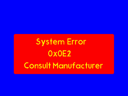 Syringe pump error message