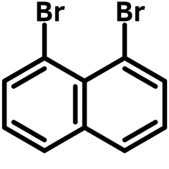 1,8-Dibromonaphthalene chemical structure, CAS 17135-74-9