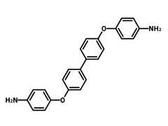 4,4'-Bis(4-aminophenoxy)biphenyl (BAPB) chemical structure, CAS 13080-85-8.