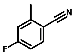 4-Fluoro-2-methylbenzonitrile chemical structure, CAS 147754-12-9.