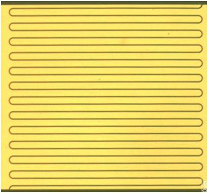 Interdigitated FET channels for measuring graphene