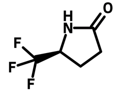 (5S)-(−)-5-(Trifluoromethyl)-2-pyrrolidinone chemical structure, CAS 1287211-10-2