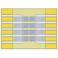 Photovoltaic substrate (8 pixel) layer overview schematic