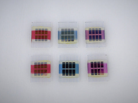 Laboratory OPV cells manufactured on glass