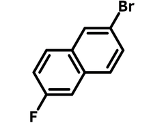 2-Bromo-6-fluoronaphthalene chemical structure, CAS 324-41-4