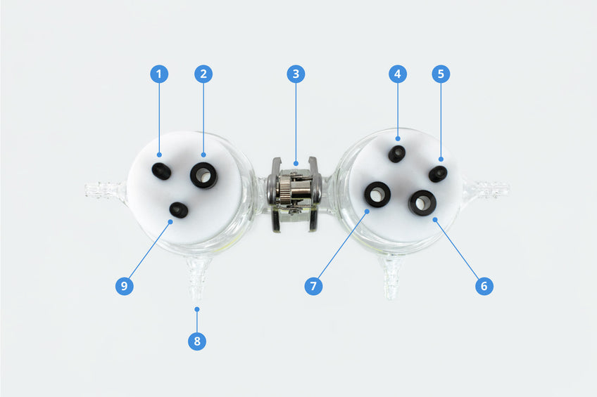 H-type replaceable membrane sealed electrochemical cell with water bath