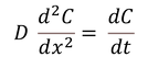 Fick's second law diffusion