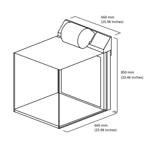 Horizontal Laminar Flow Hood Wireframe