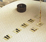 Depositing epoxy on to substrate using pipette tip