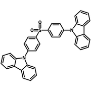 Cz-DPS, 9,9'-(Sulfonylbis(4,1-phenylene))bis(9H-carbazole) chemical structure, 733038-89-6