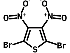 2,5-Dibromo-3,4-dinitrothiophene chemical structure, CAS 52431-30-8