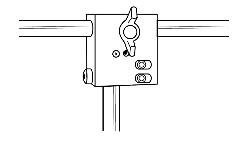 Schematic of emergency switch housing