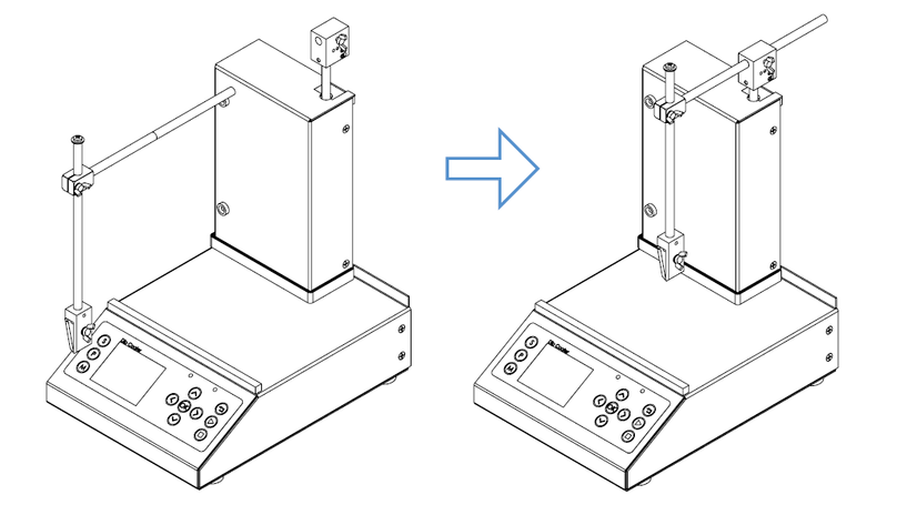 Attaching the dipping arm to the metal block