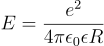 Approximate equation for exciton binding energy