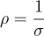 Equation conductivity to resistivity: ρ=1/σ