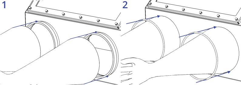 Installing gloves of the glove box