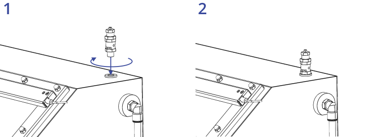 Installing pressure relief valve