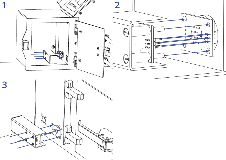 Installing internal sensor boards