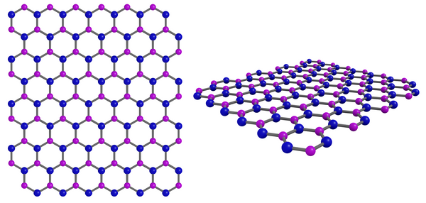 hexagonal boron nitride structure