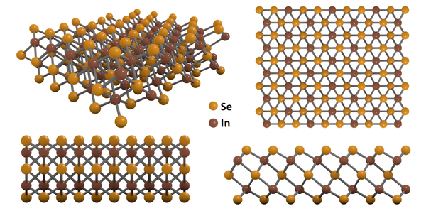 indium(III) selenide - In2Se3 crystal structure