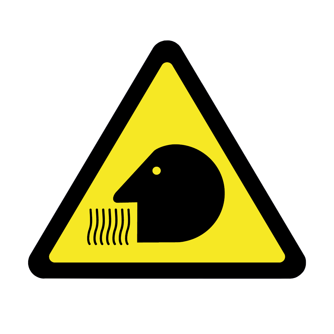 Inhalation warning symbol