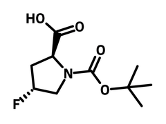 N-Boc-trans-4-fluoro-L-proline chemical structure, CAS 203866-14-2