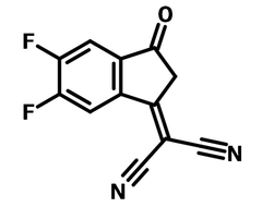 IC-2F, 2-(5,6-difluoro-3-oxo-2,3-dihydro-1H-inden-1-ylidene)malononitrile, 2083617-82-5