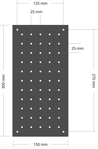 Optical breadboard plate dimensions