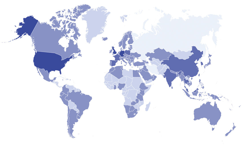 Delivery Country map