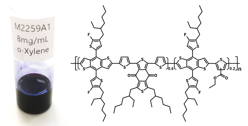 pbdb-tf-t1 chemical structure and solubility in o-xylene