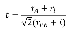 Perovskite A-cation tolerance factor equation