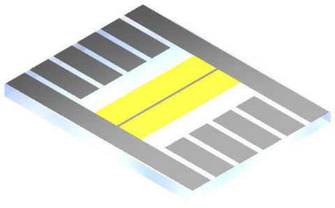Photovoltaic substrate with bus bar (optional)