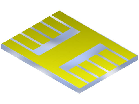 Photovoltaic substrate ITO schematic