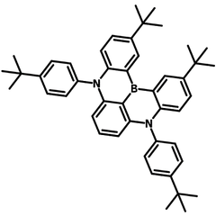 t-DABNA - 1802003-07-1 - 2,12-di-tert-butyl-5,9-bis(4-(tert-butyl)phenyl)-5,9-dihydro-5,9-diaza-13b-boranaphtho[3,2,1-de]anthracene chemical structure